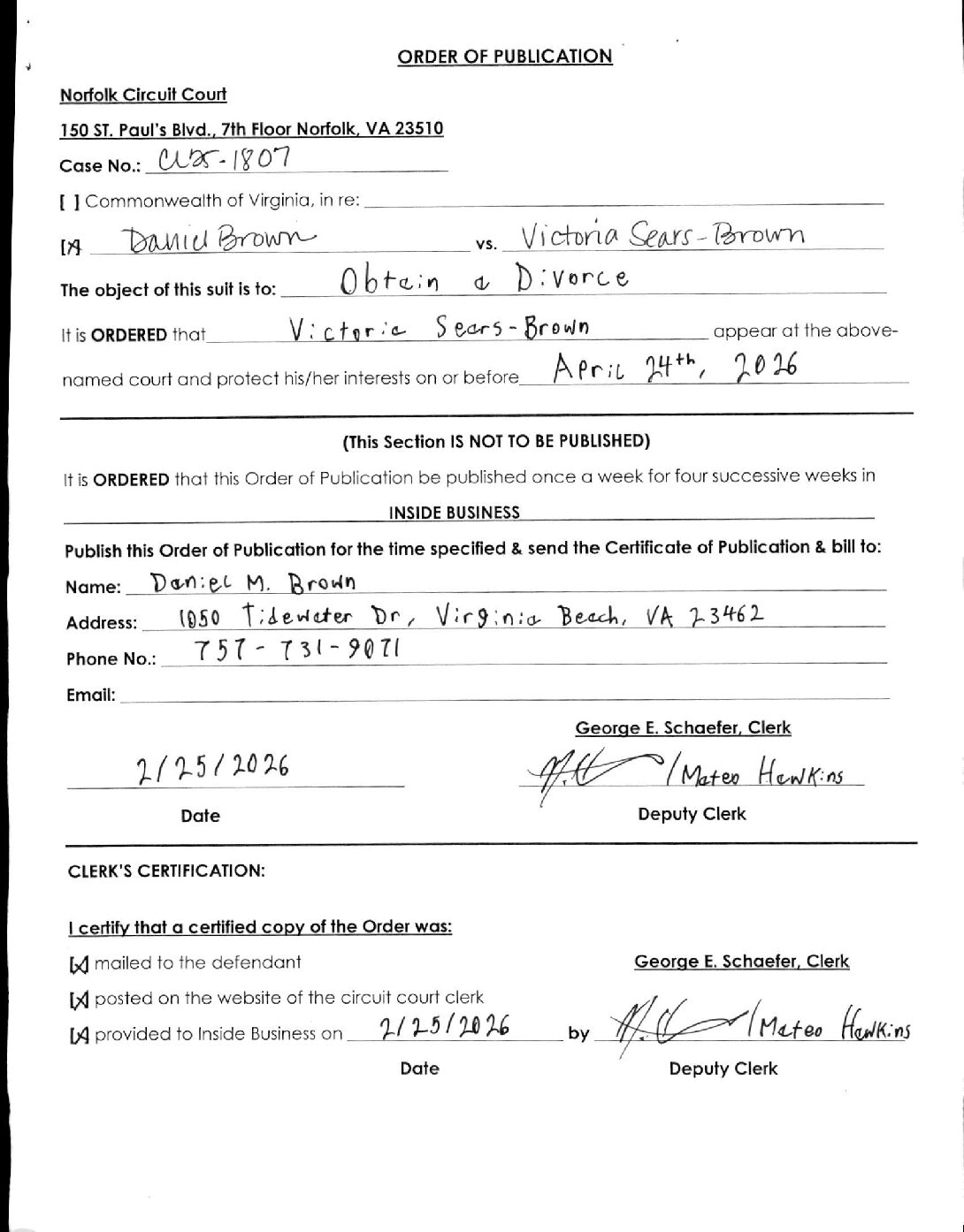 CL25-1807 Order of Publication