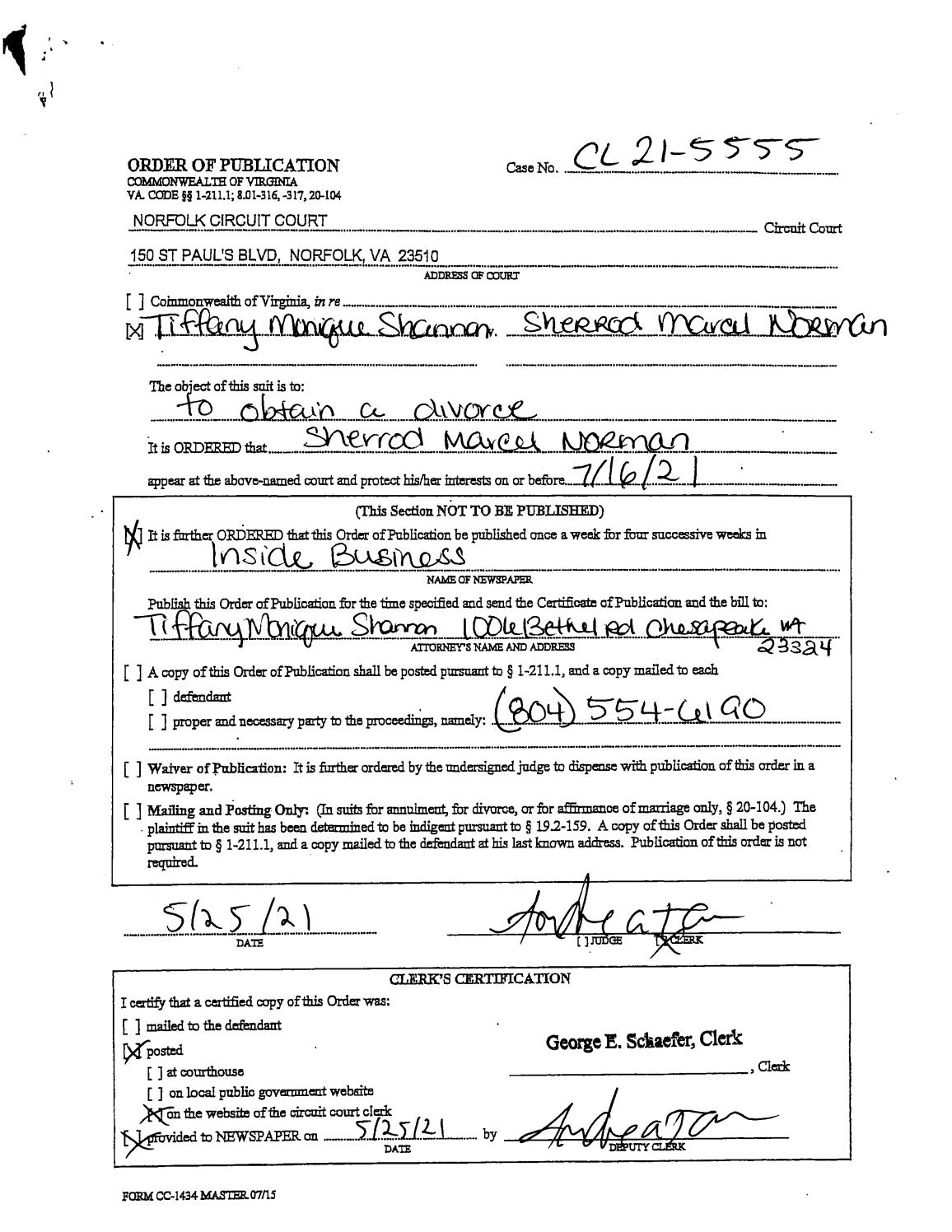 cl21-5555 order of publication