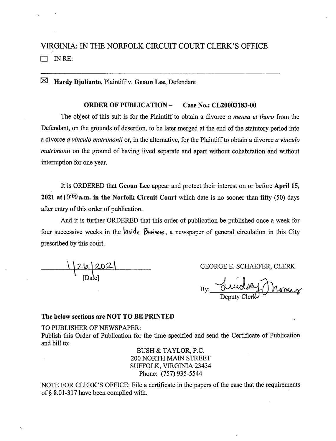 CL20-3183 Order of Publication