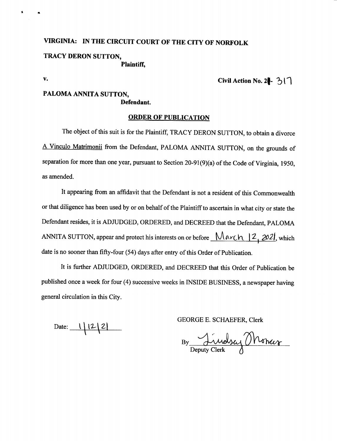 Order of Publication CL21-317