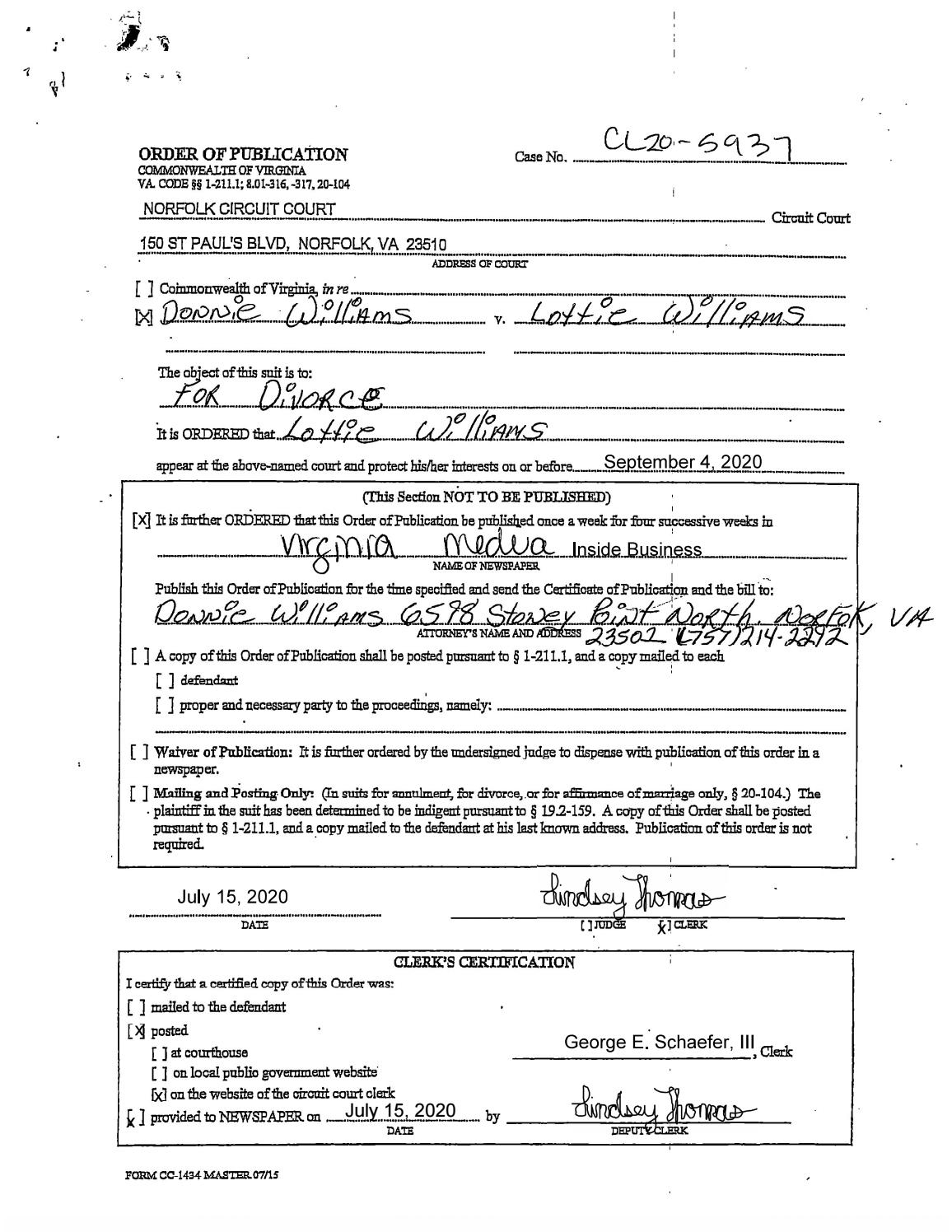 CL20-5937 Order of Publication