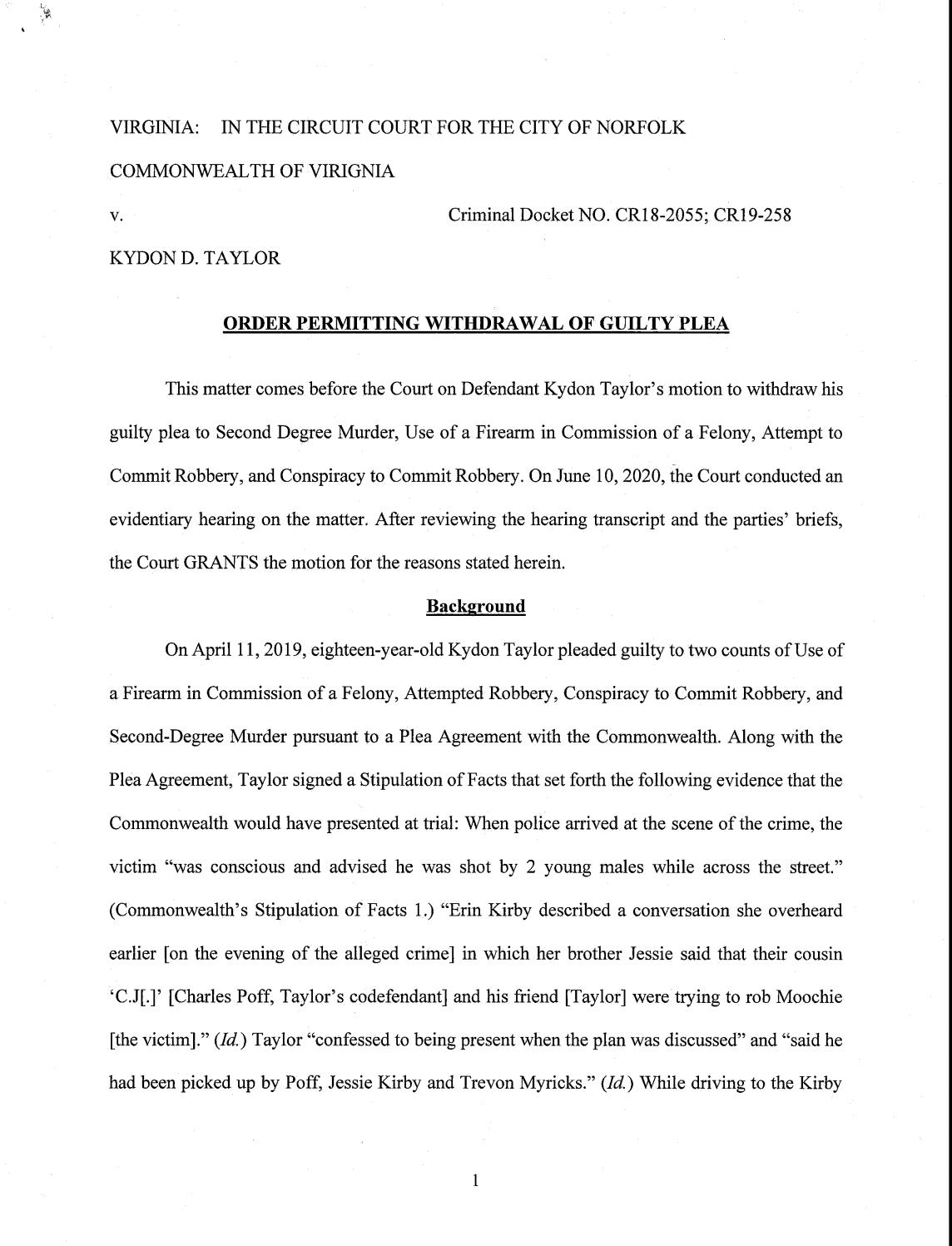 CW v. Kydon Taylor