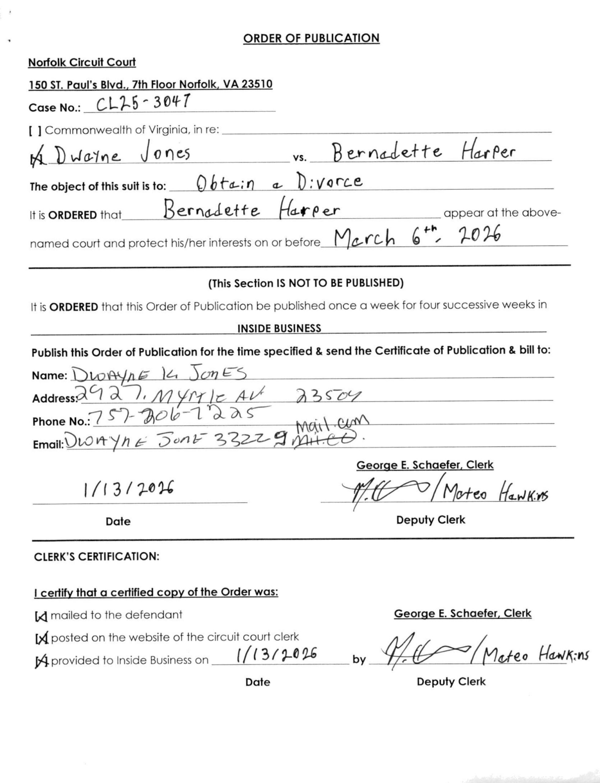 CL25-3047 Order of Publication