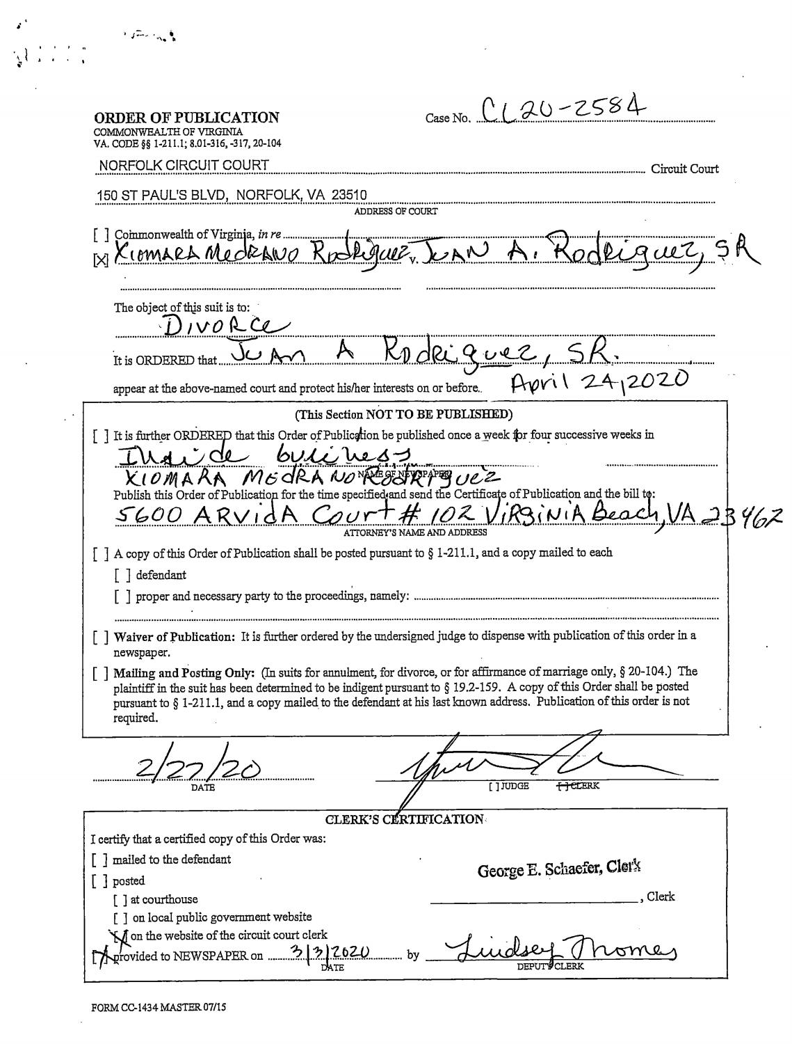 CL20-2584 order of publication