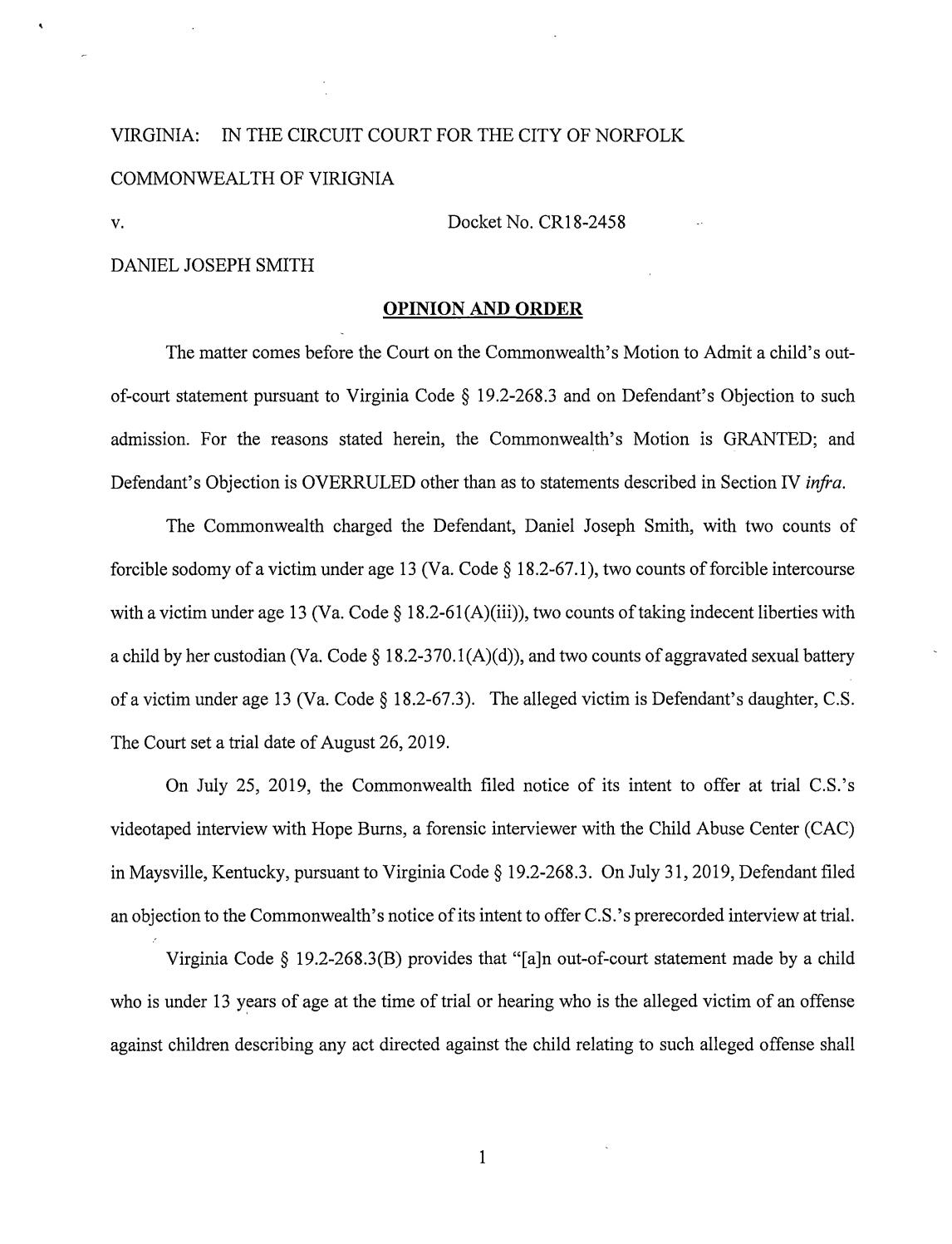 Commonwealth v. Daniel Smith