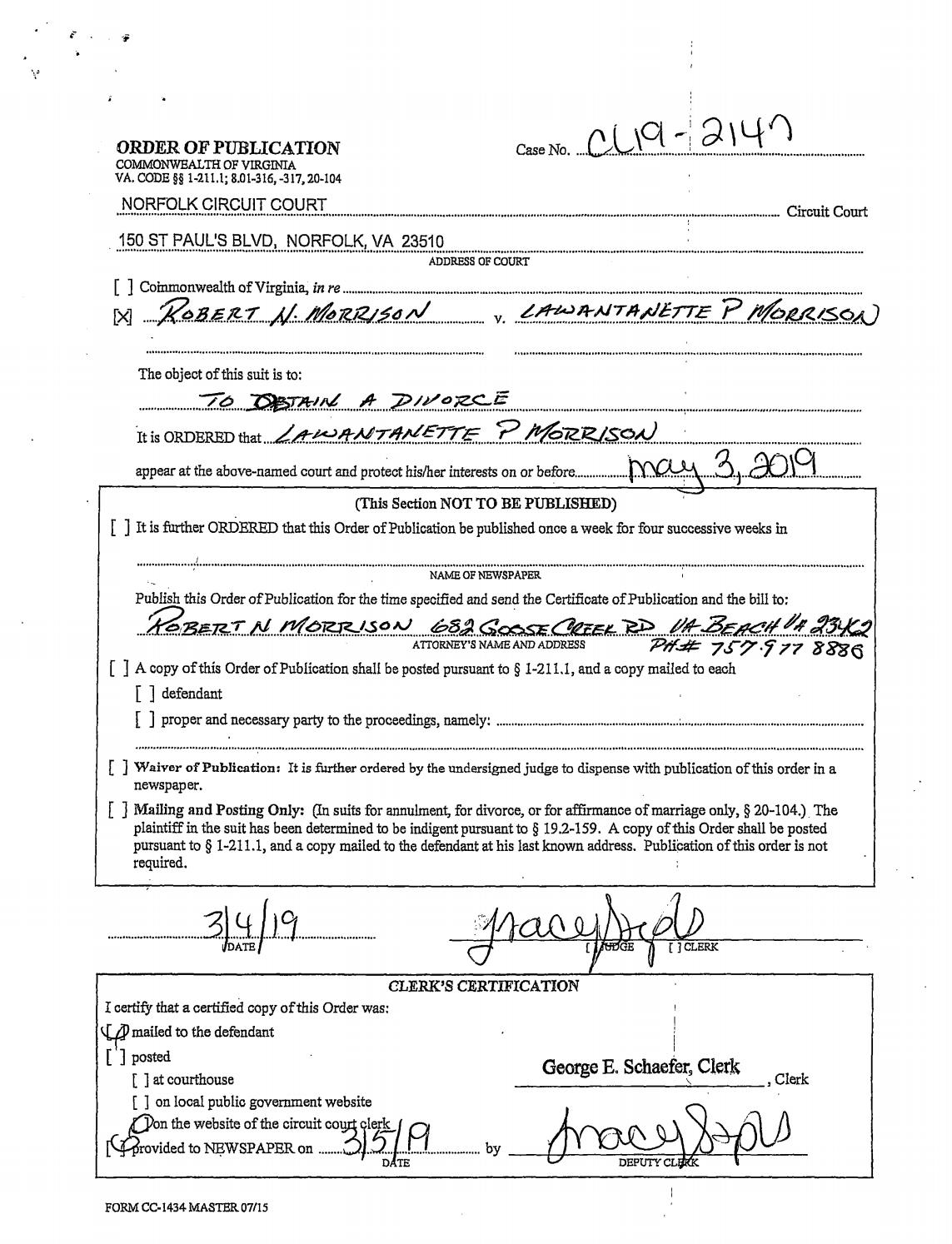 CL 19-2147 Order of Publication