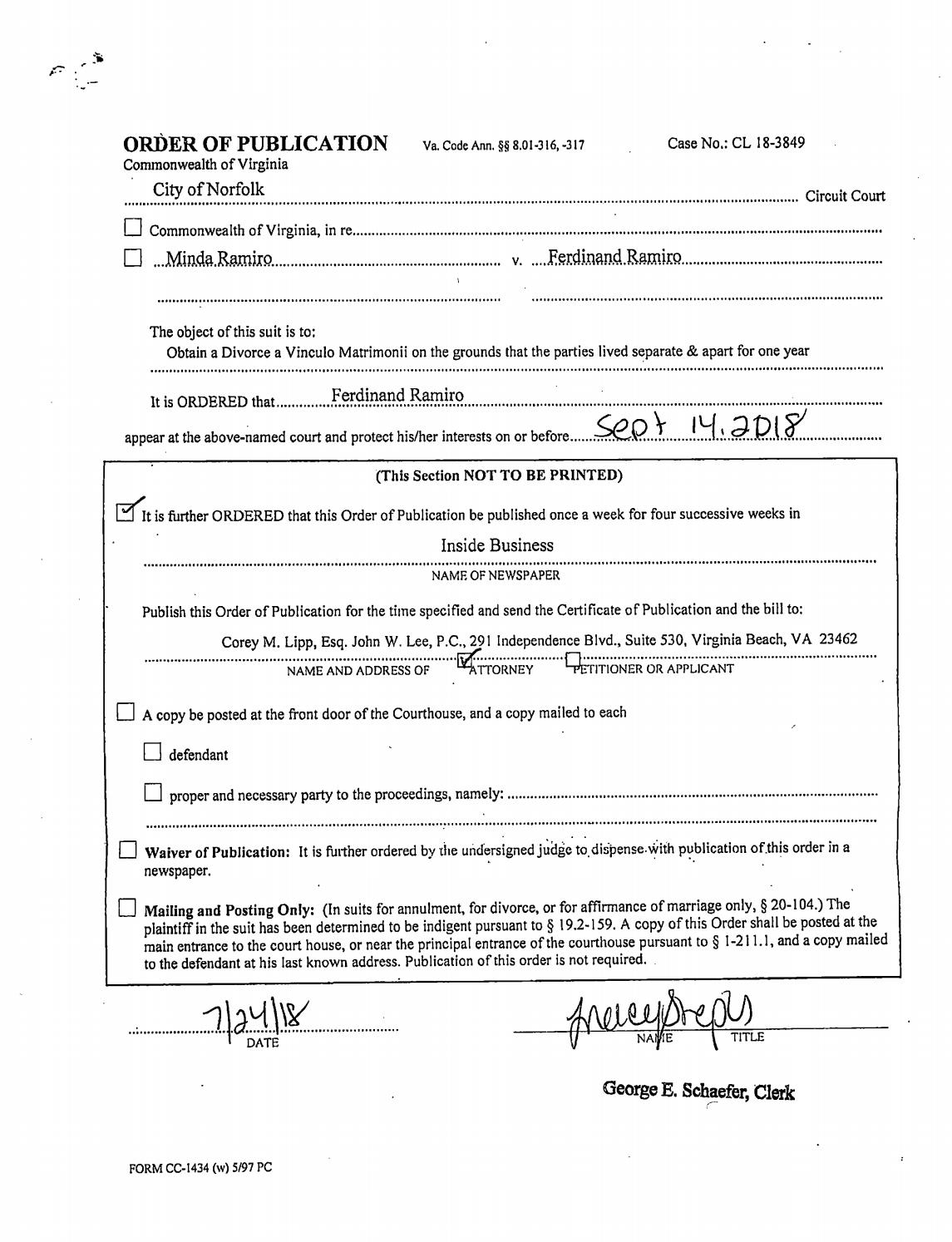 CL 18-3849 Order of Posting