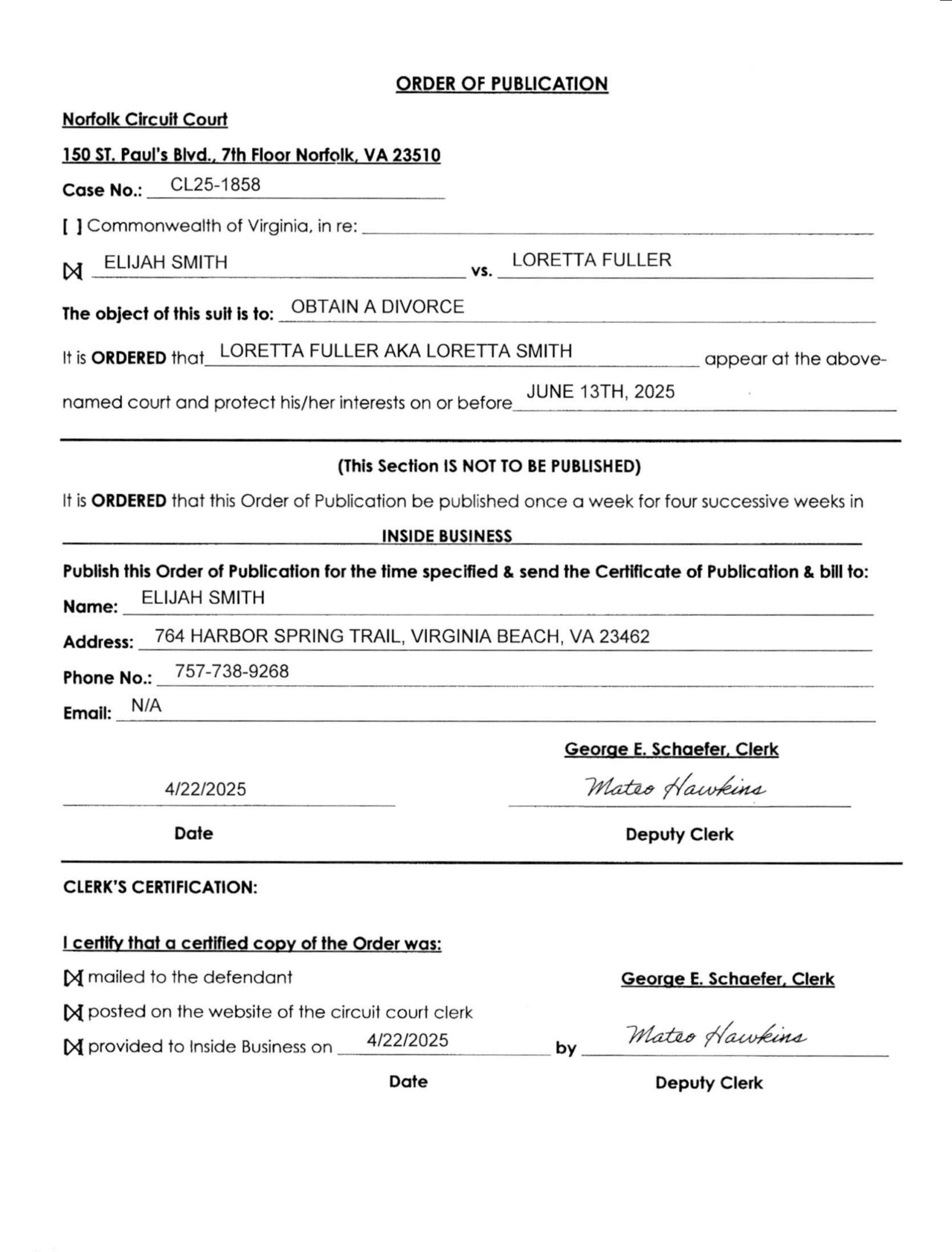 CL25-1858 Order of Publication