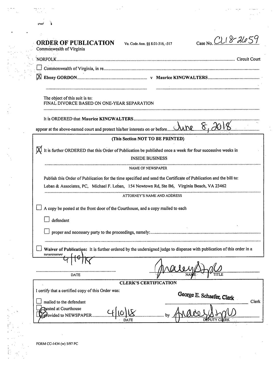 CL 18-2659 Order of Publication