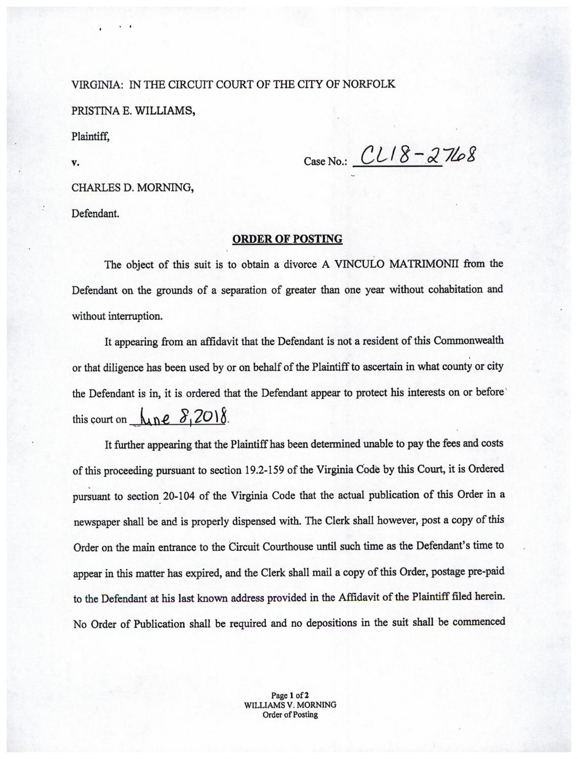 CL 18-2768 Order of Posting