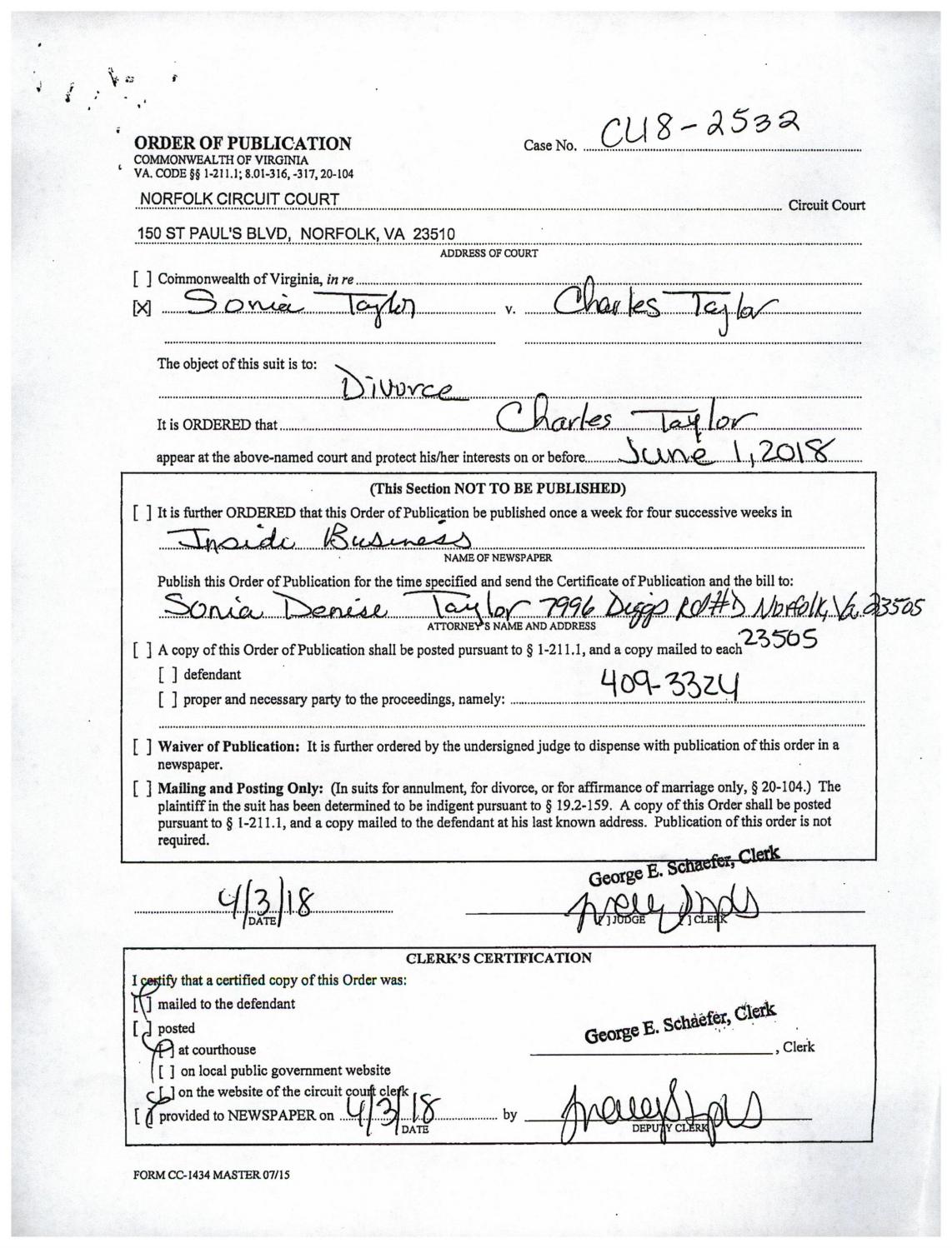 CL 18-2532 Order of Publication