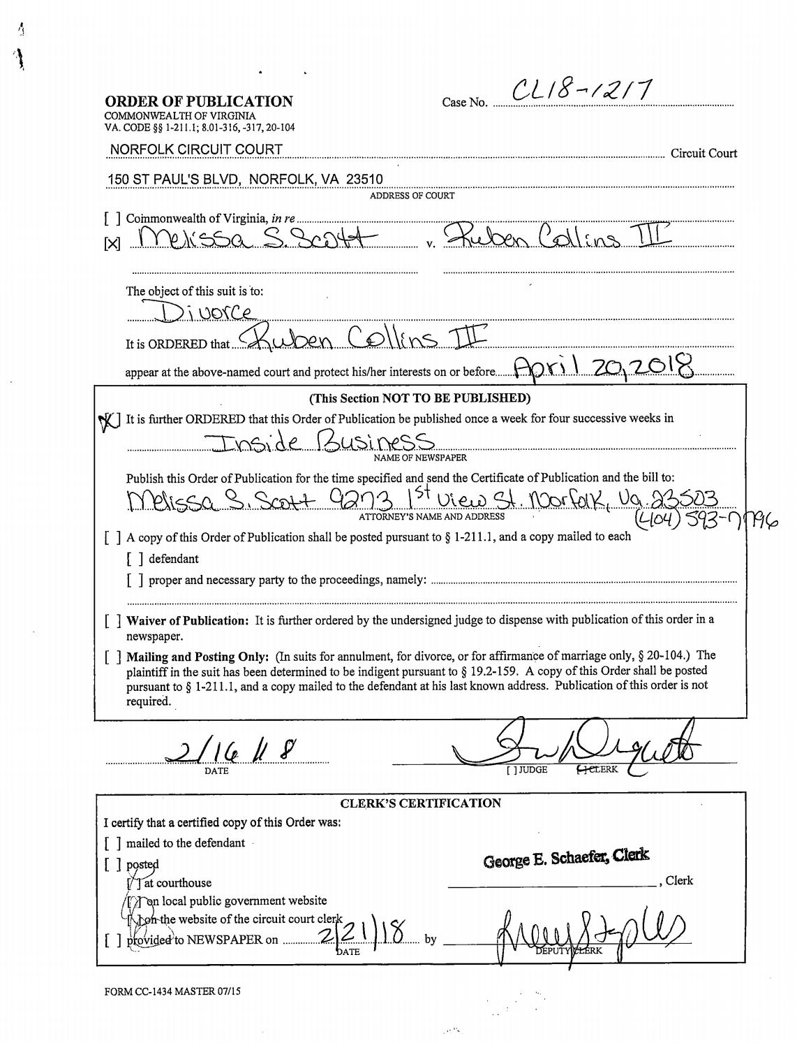 CL 18-1217 Order of Publication