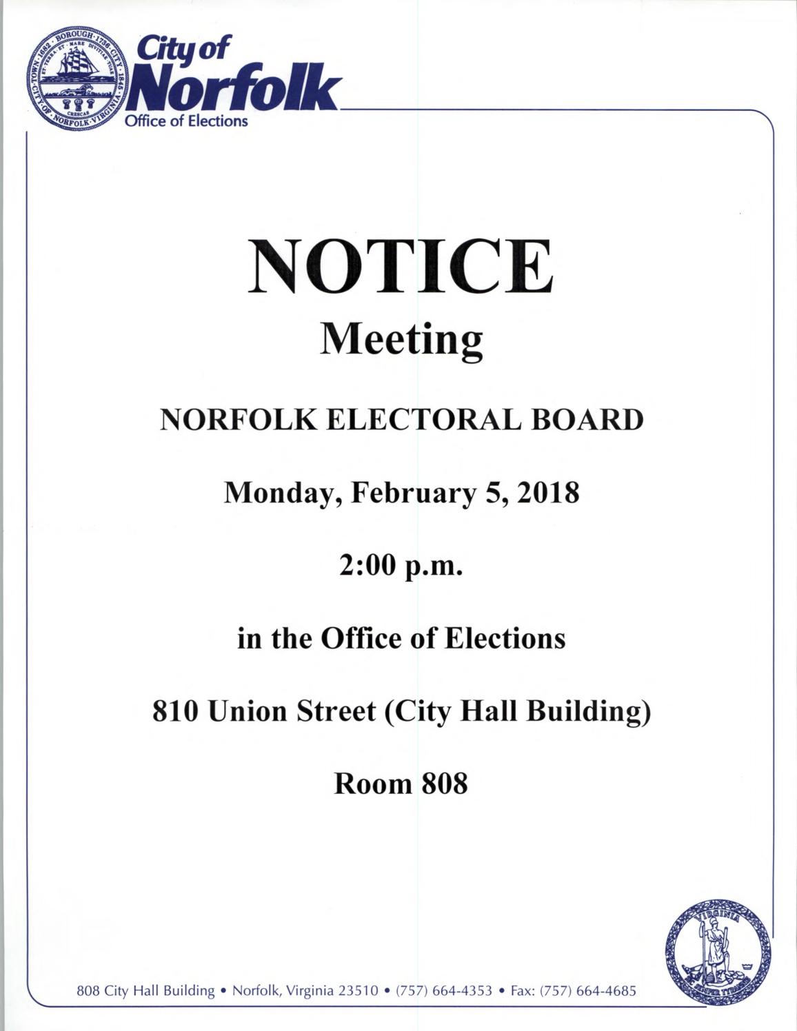 Board meeting notice 02 05 2018