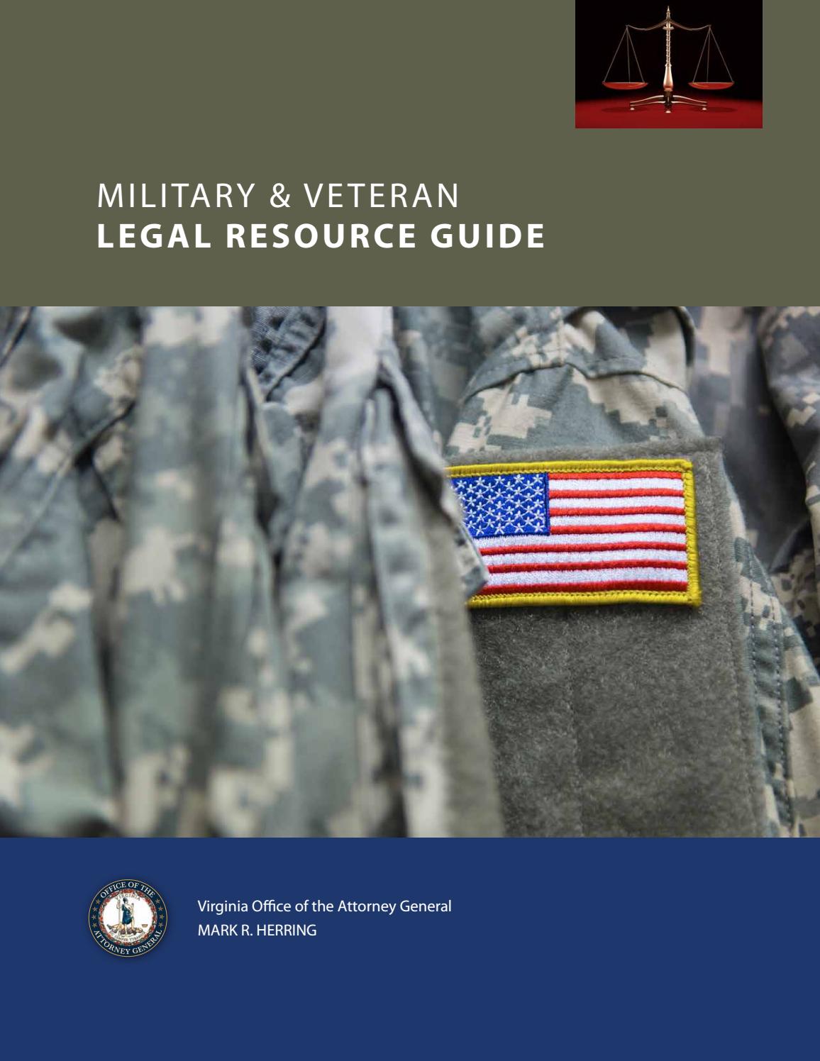 Military and Veteran Legal Resource Guide
