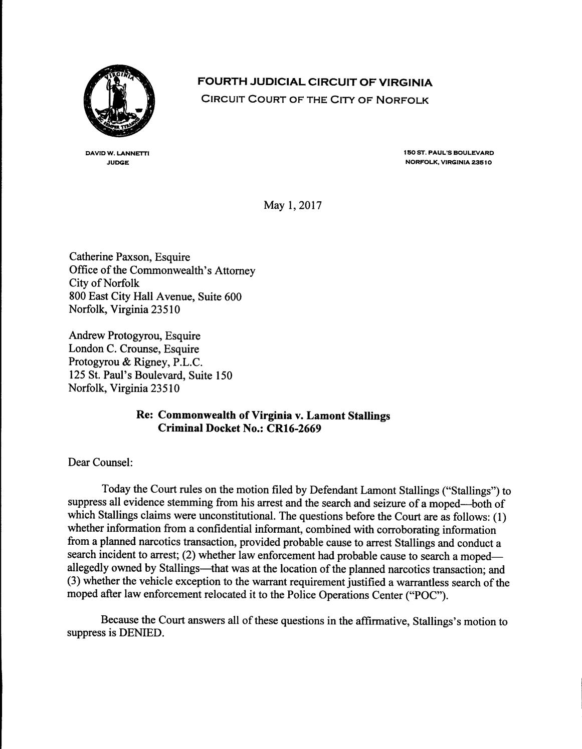 Cw v stallings