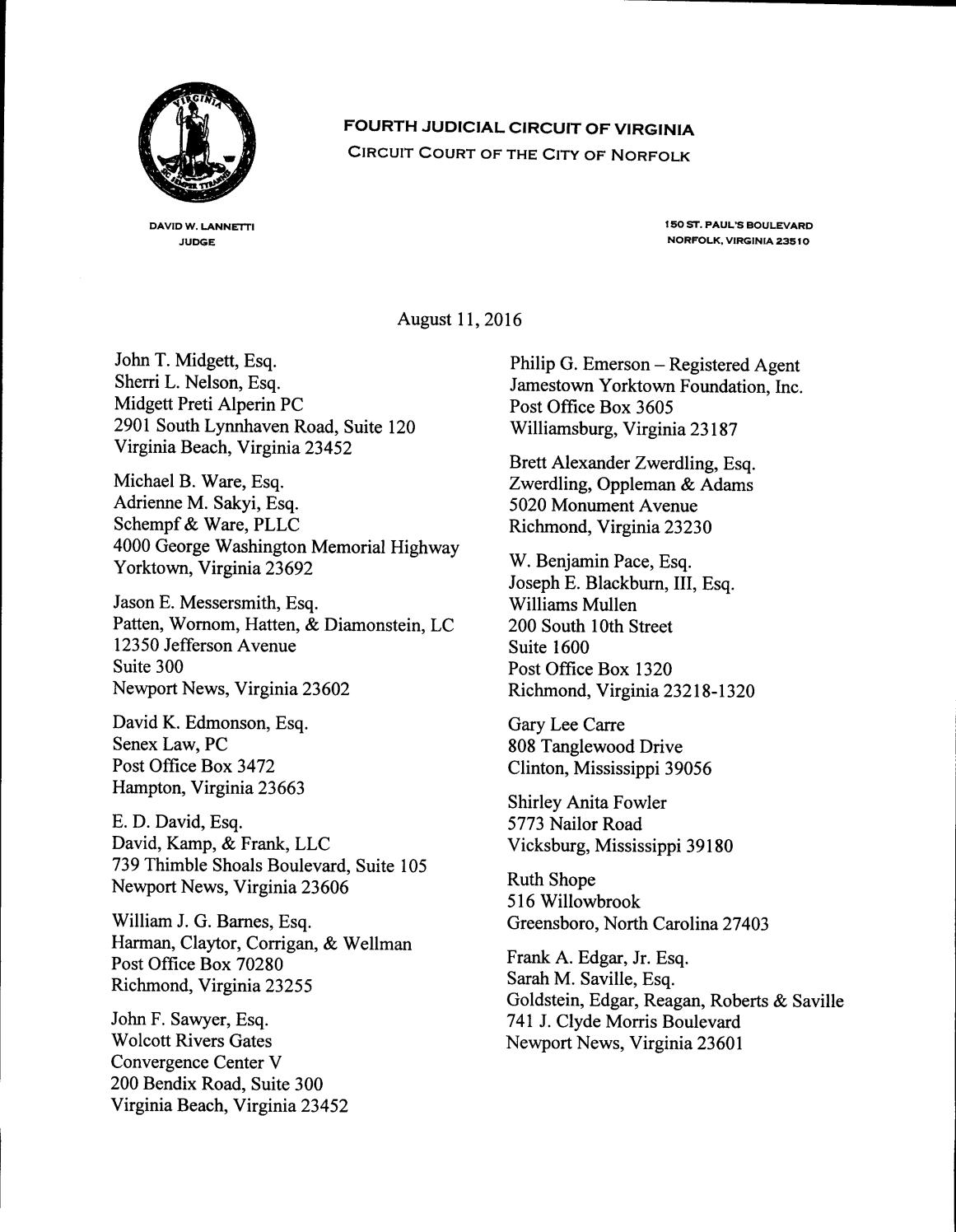 Ishon v animal aid society (hampton case)