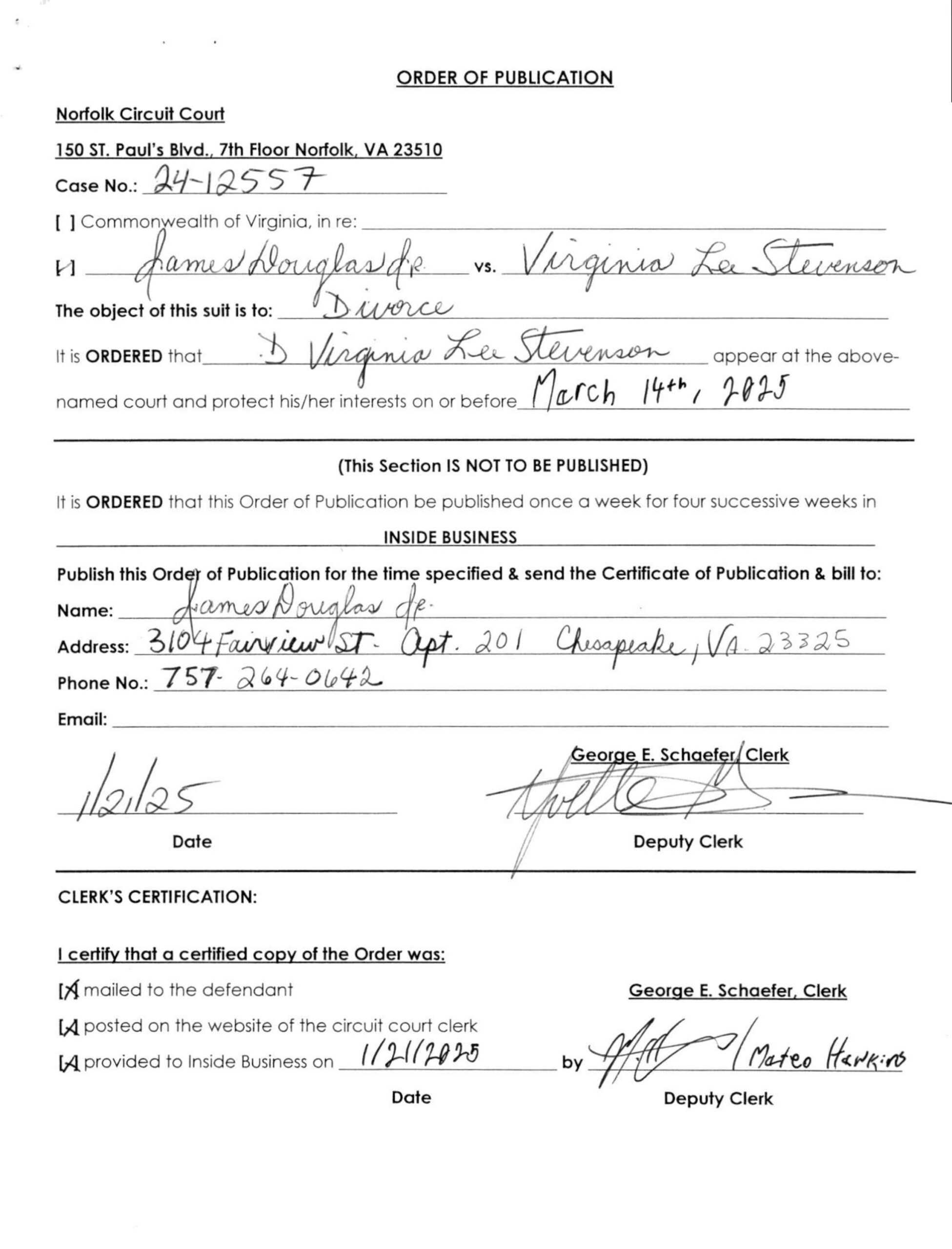 CL24-12557 Order of Publication