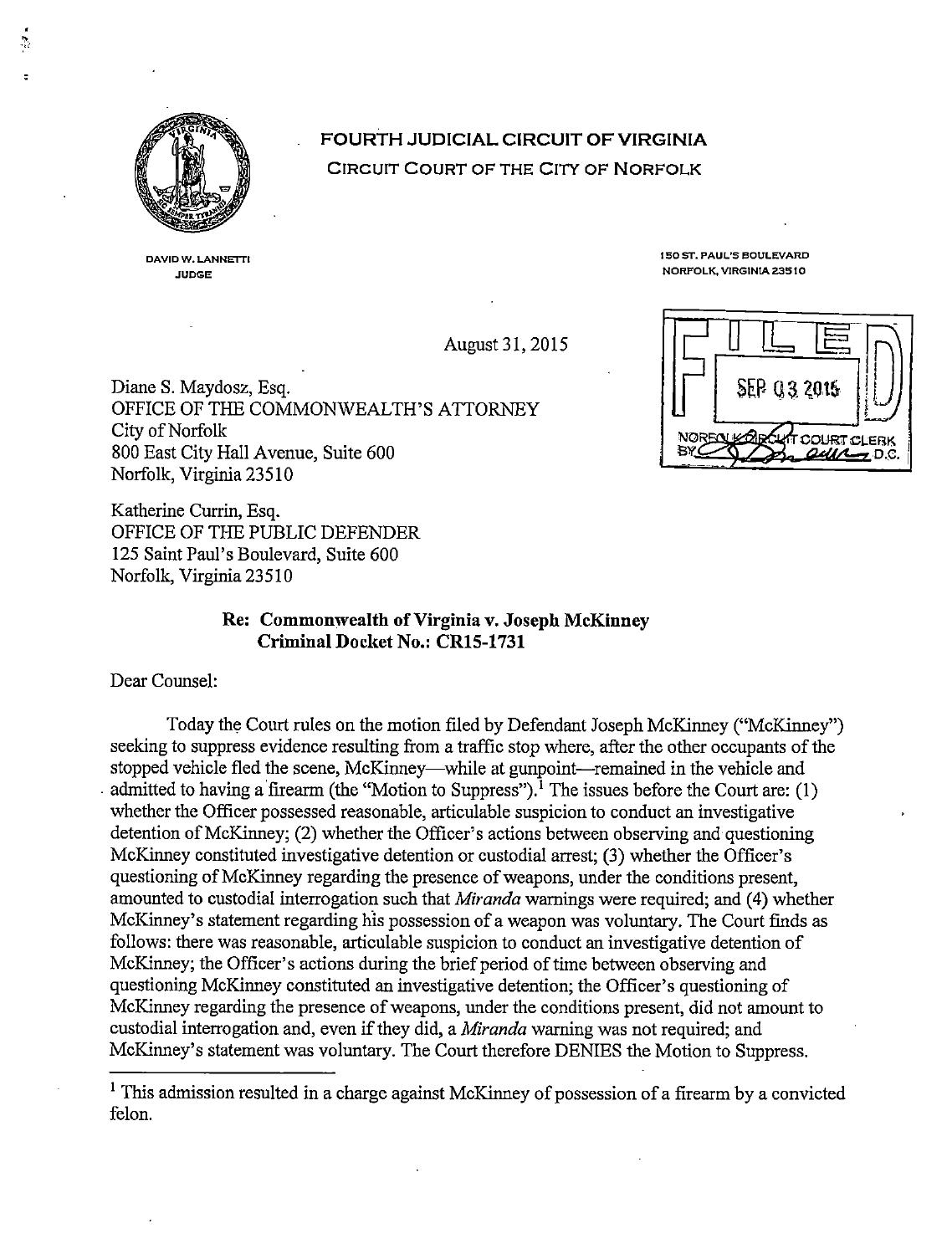 Commonwealth v josephmckinney