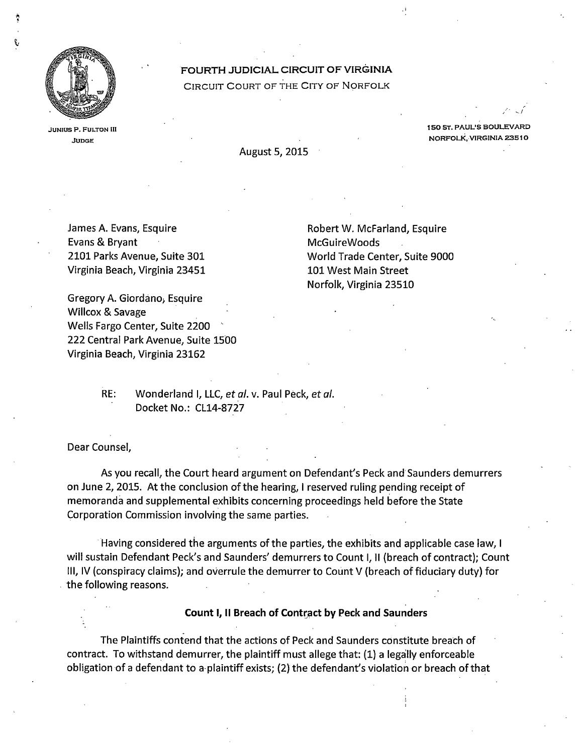 Wonderland v peck