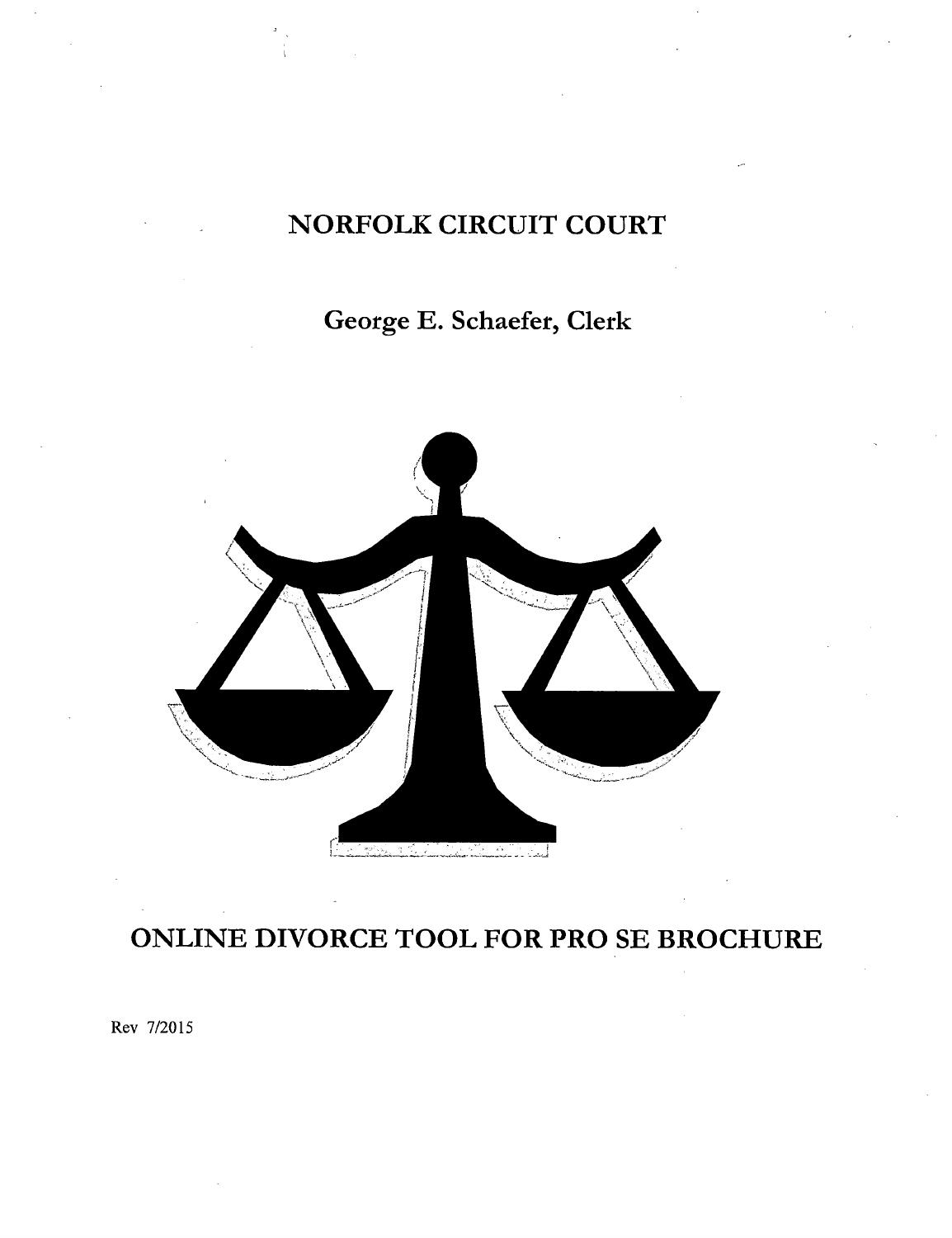 Online divorce tool