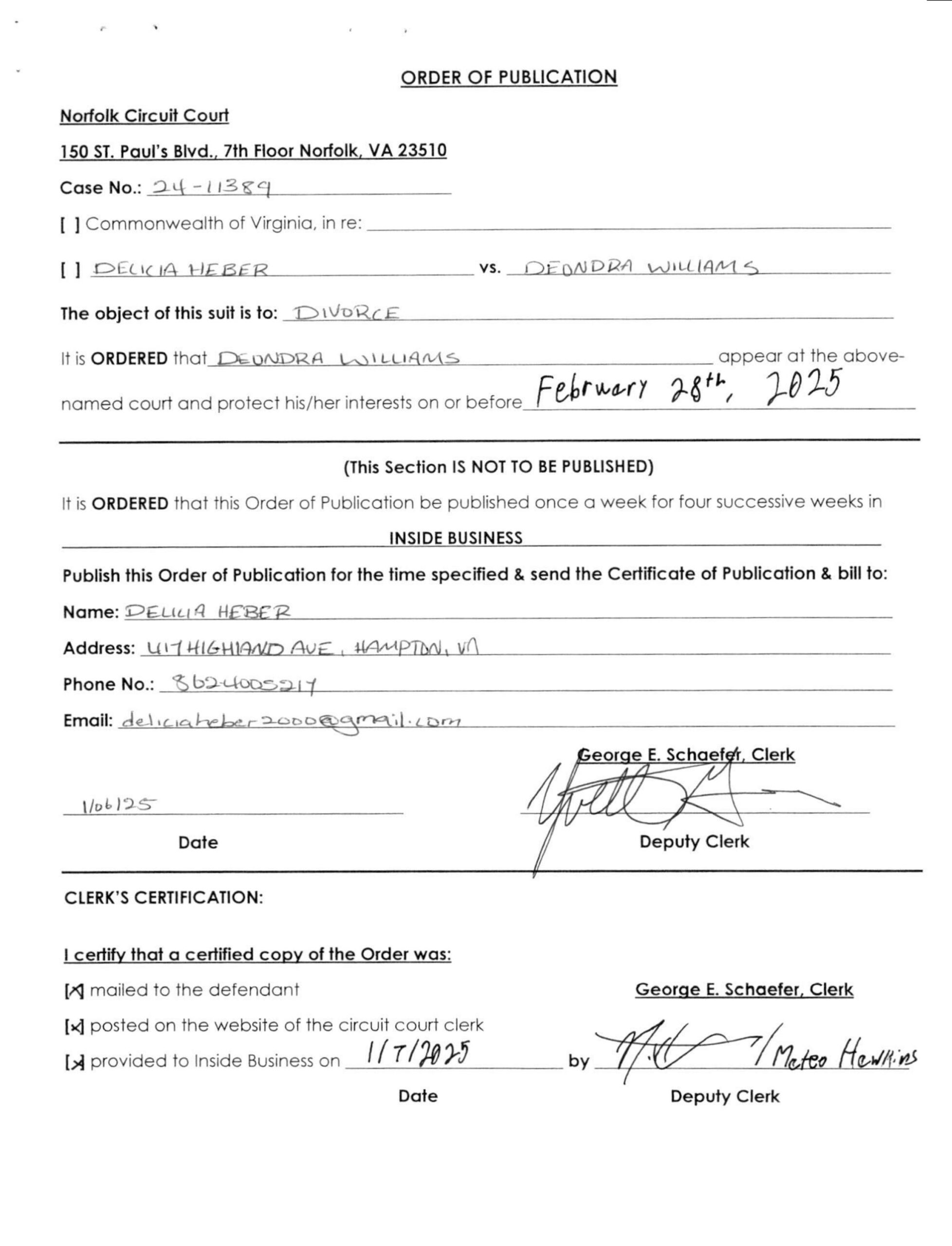 CL24-11389 Order of Publication