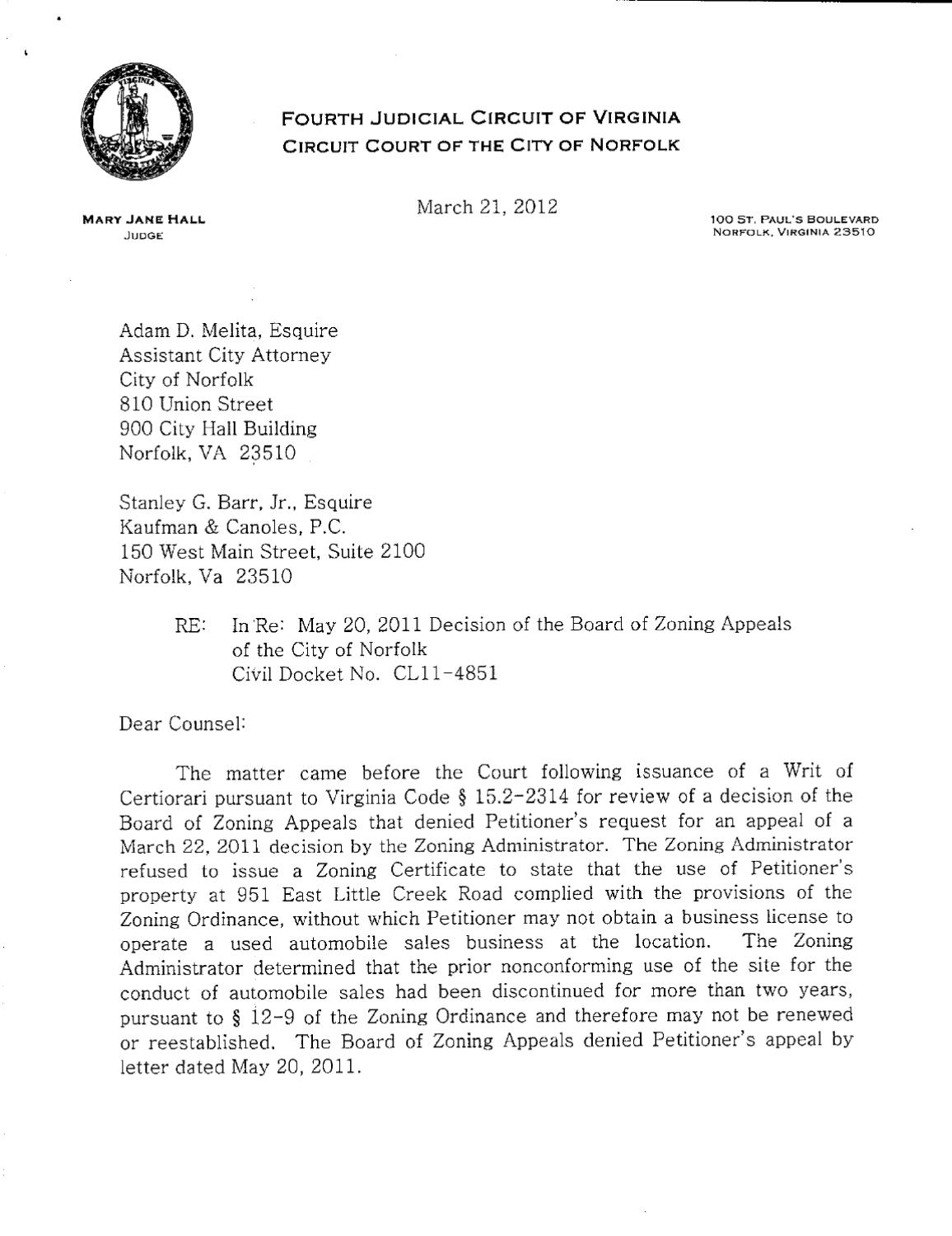 Board of Zoning Appeals