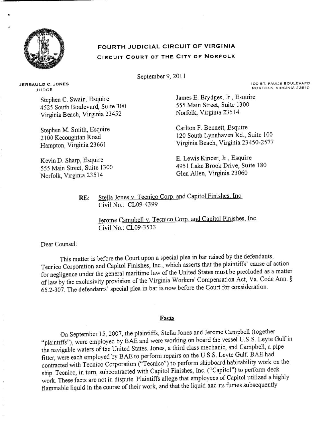 Cambell v Tecnicocorp