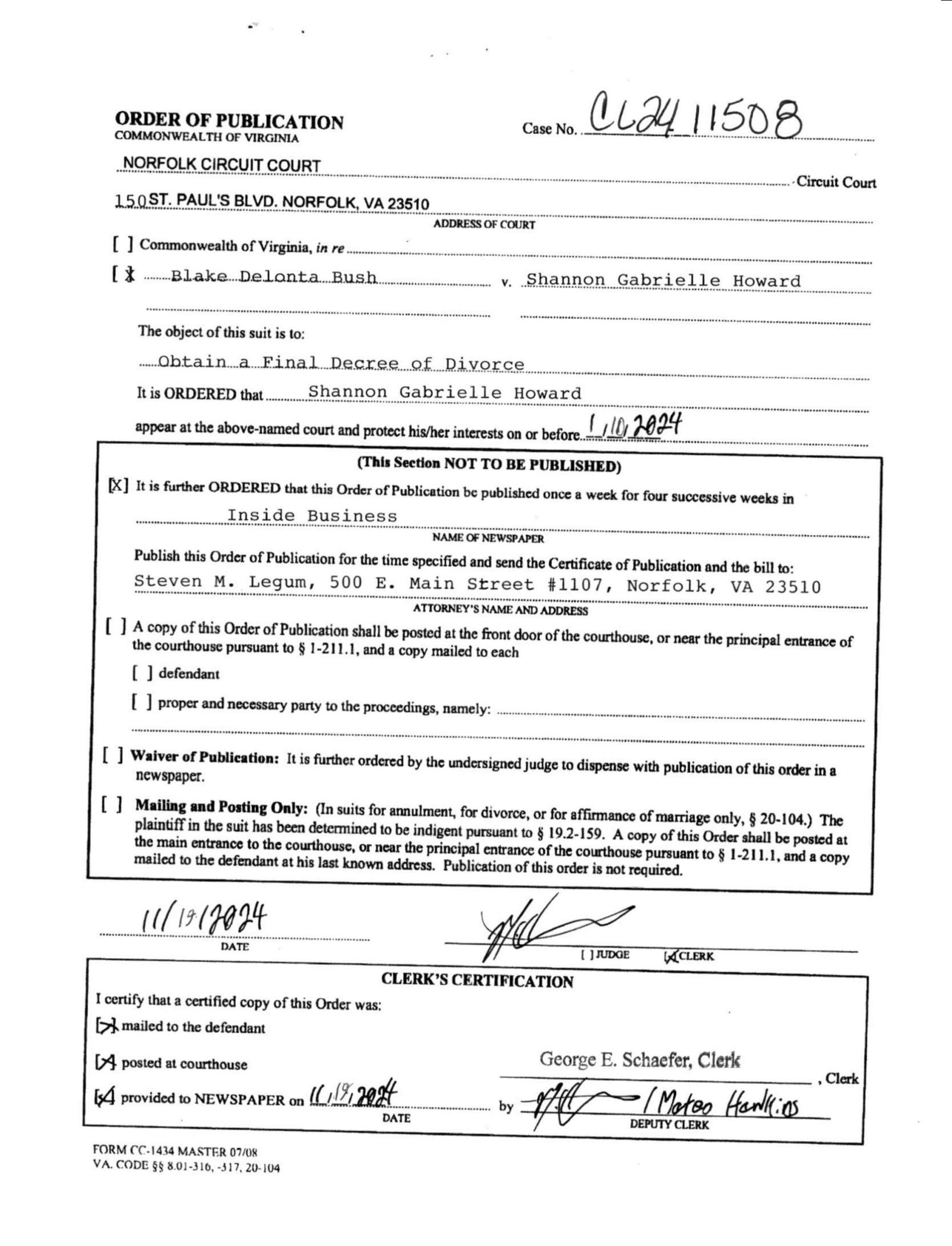 CL24-11508 Order of Publication