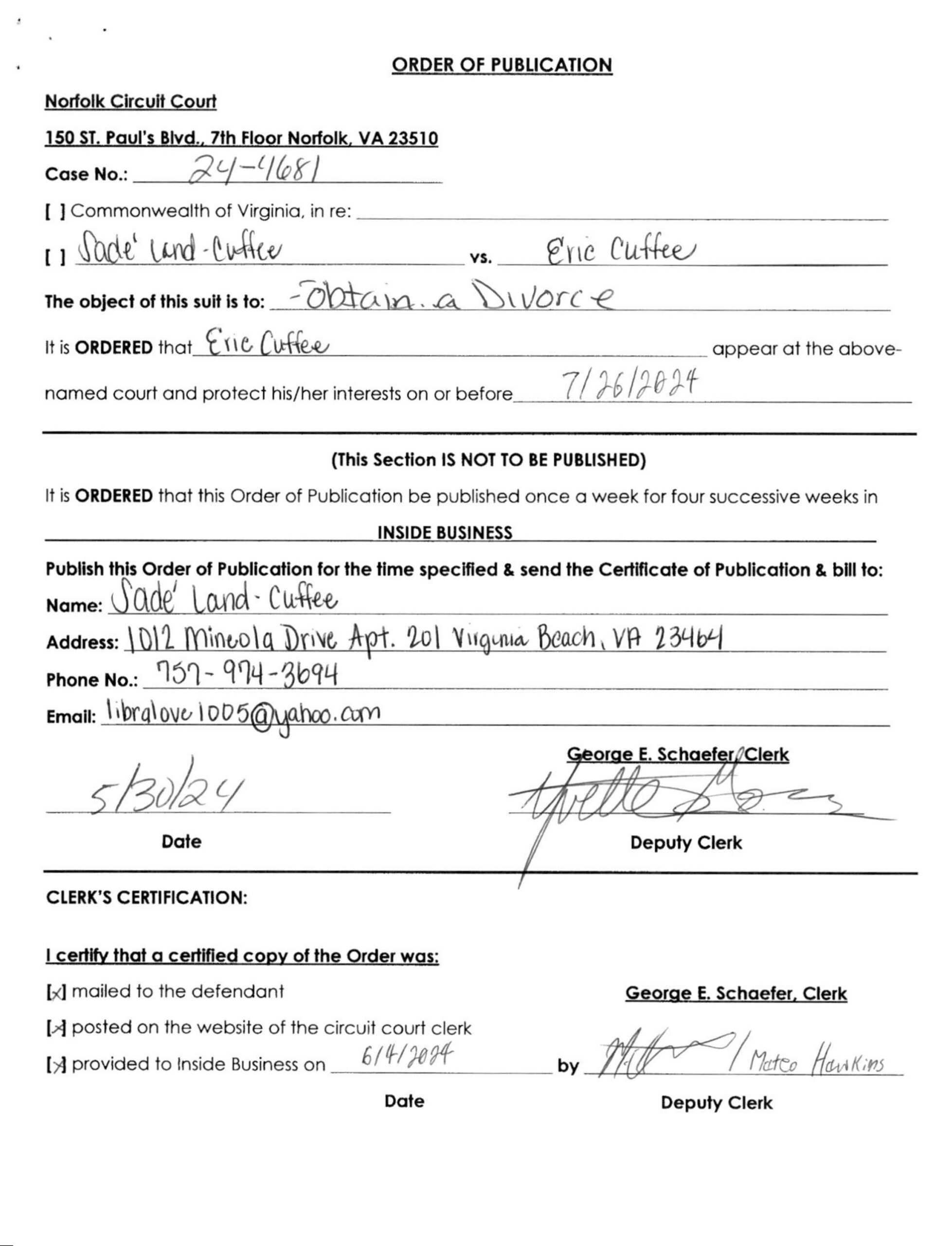 CL24-4681 Order of Publication