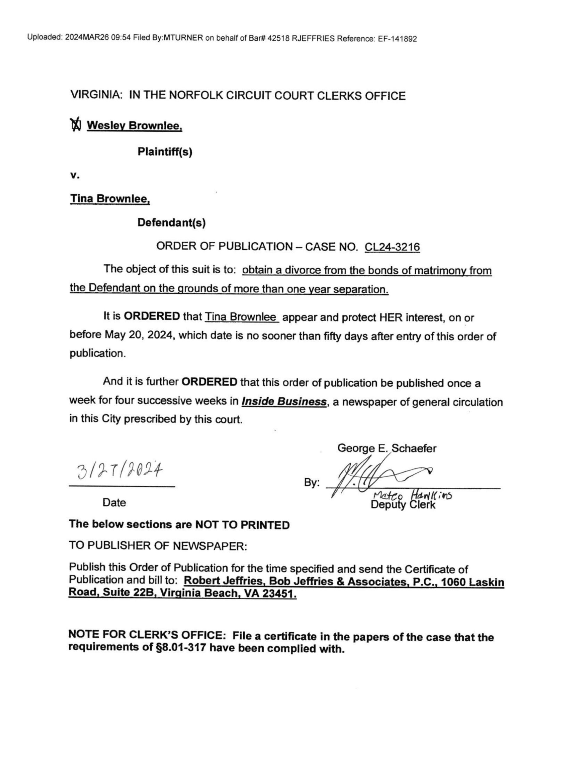 CL24-3216 Order of Publication