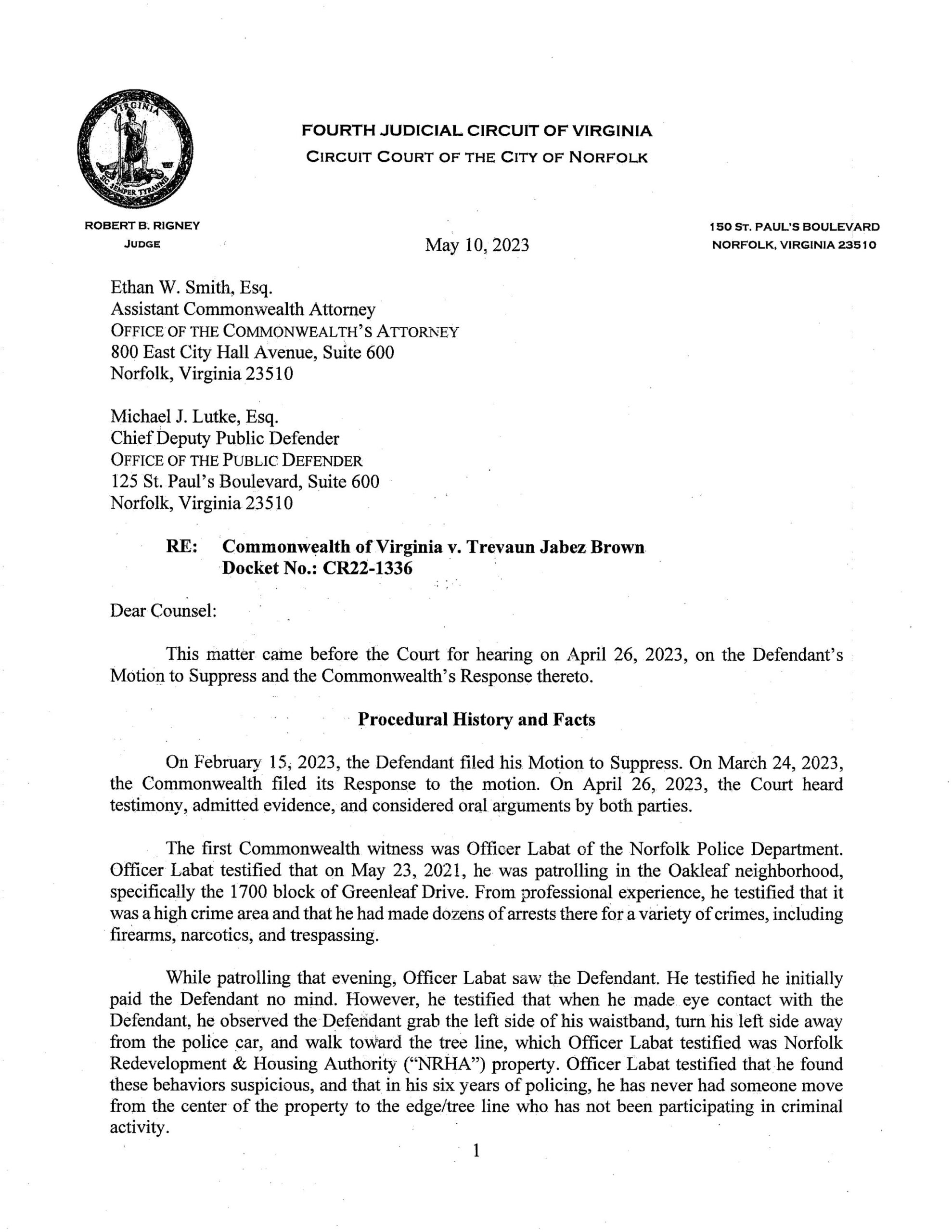 Commonwealth v. Trevaun Brown