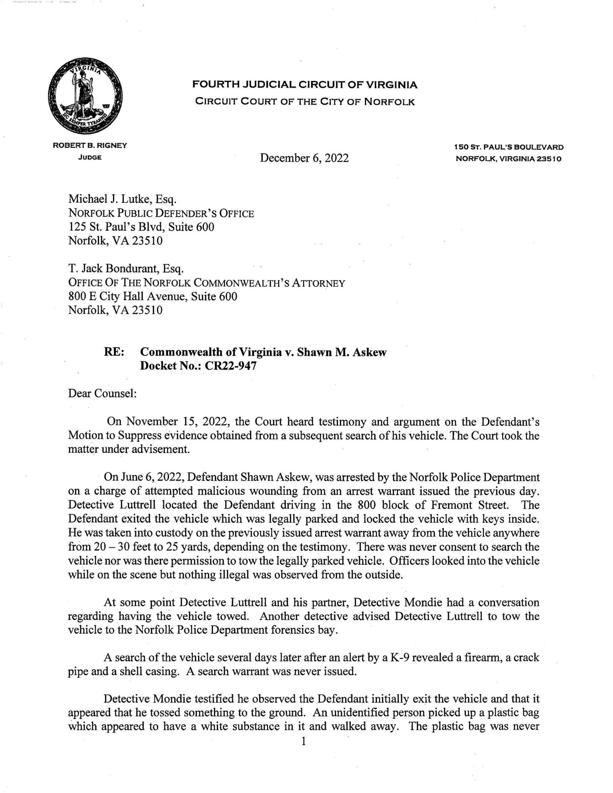 Commonwealth v. Shawn M. Askew