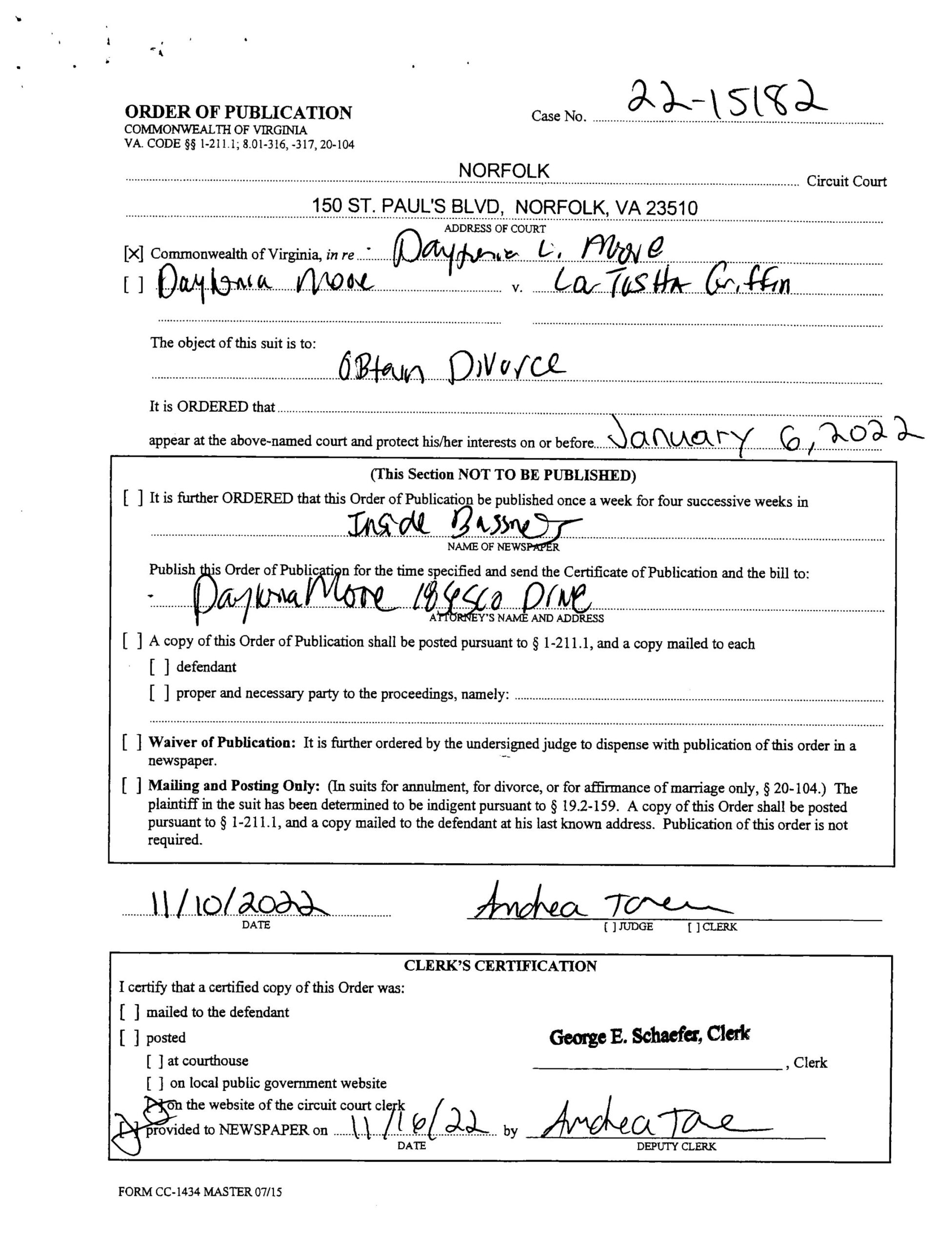 CL22-15182 Order of Publication