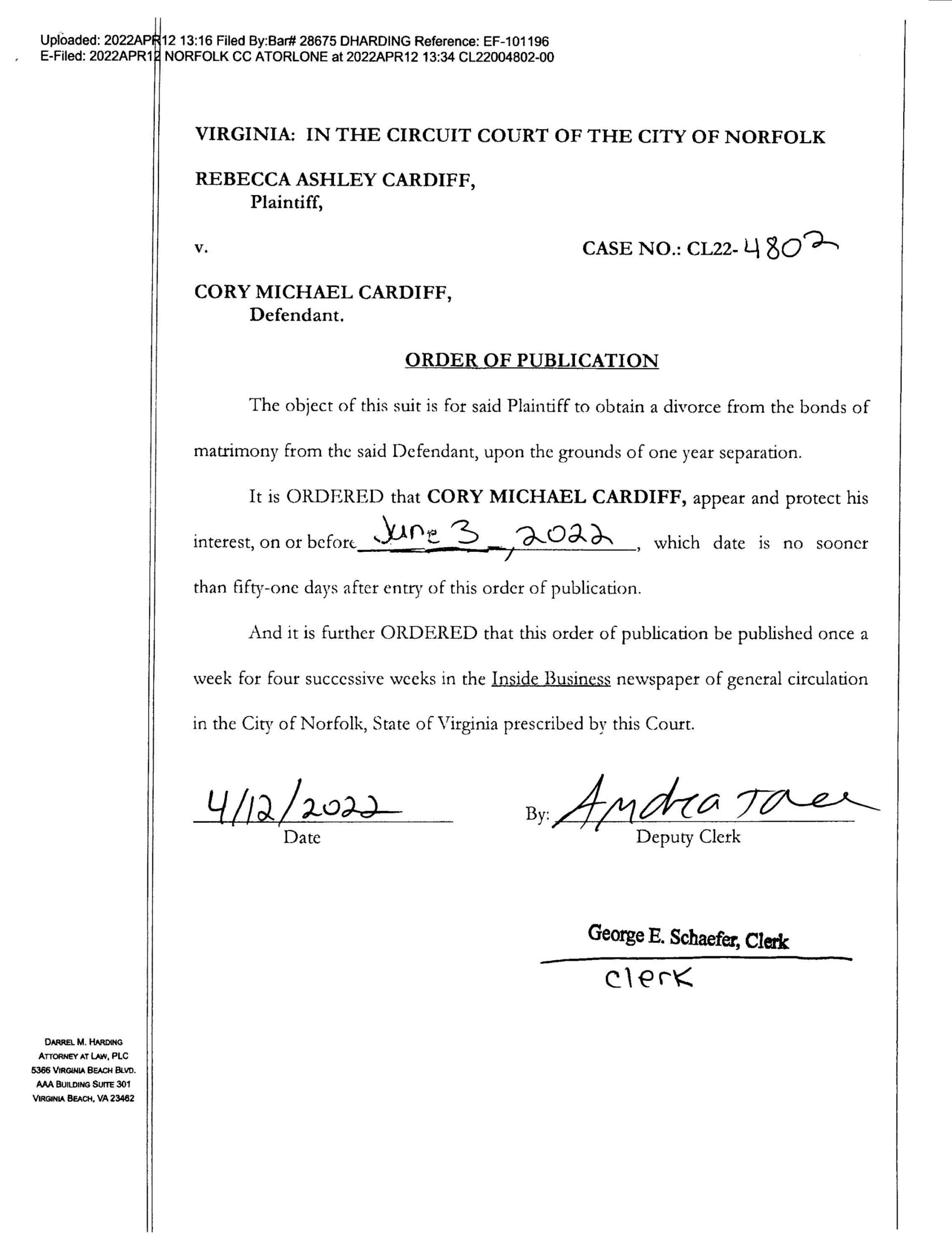 CL22-4802 Order of Publication